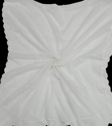 Kota Chex Dyeable Dupatta for Women | 4-Side Scalping | Ivaara