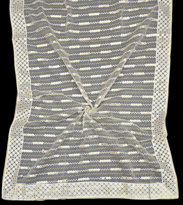 Organza Dupatta – Trending Sequins with Luxe 4-Side Border | Ideal for Custom Occasion Styling | IVAARA