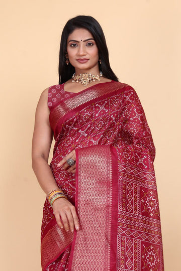 Designer Cotton Blend Saree (CB3) | Ivaara
