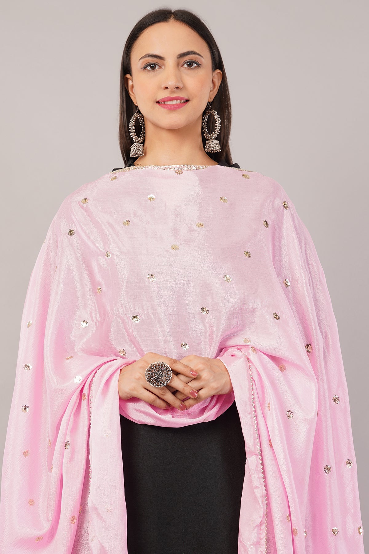 Ivaara Chinnon Butti Dupatta – Soft, Lightweight, Embroidered Dupatta for Women - IVAARA