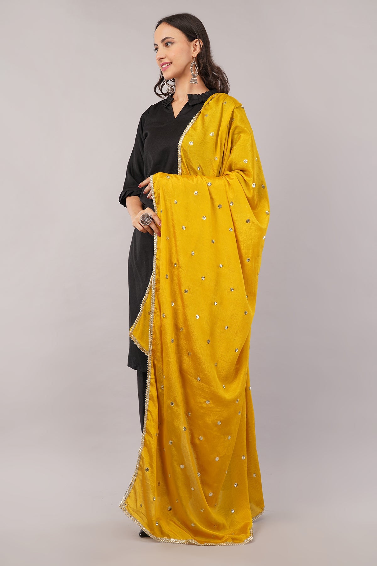 Ivaara Chinnon Butti Dupatta – Soft, Lightweight, Embroidered Dupatta for Women - IVAARA