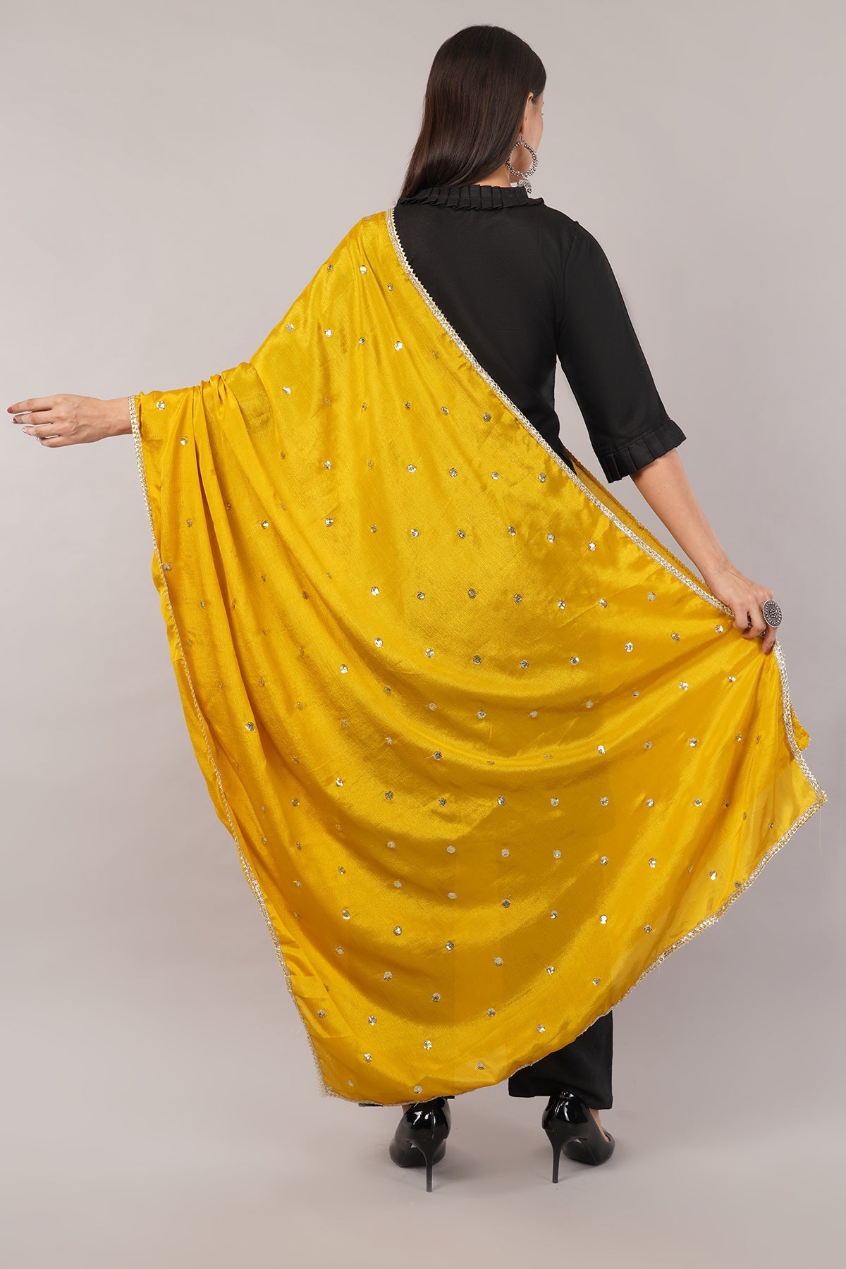 Ivaara Chinnon Butti Dupatta – Soft, Lightweight, Embroidered Dupatta for Women - IVAARA