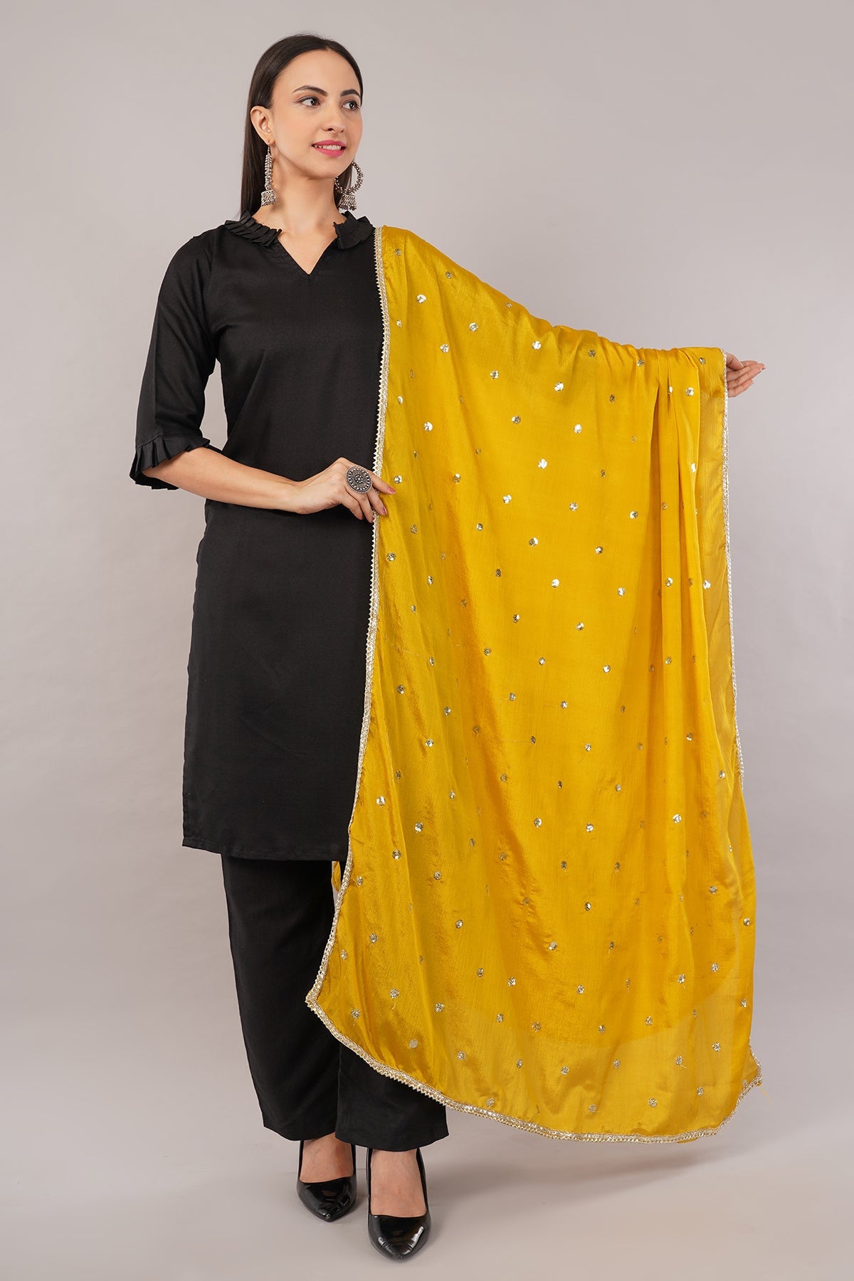 Ivaara Chinnon Butti Dupatta – Soft, Lightweight, Embroidered Dupatta for Women - IVAARA