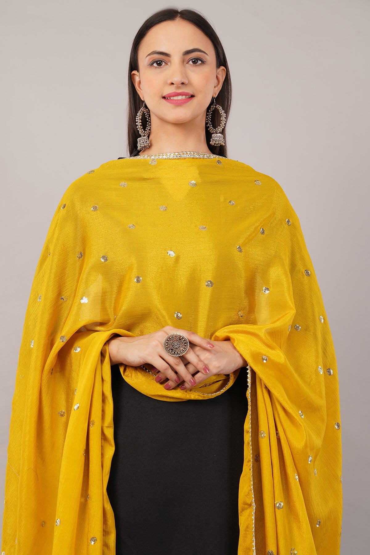Ivaara Chinnon Butti Dupatta – Soft, Lightweight, Embroidered Dupatta for Women - IVAARA