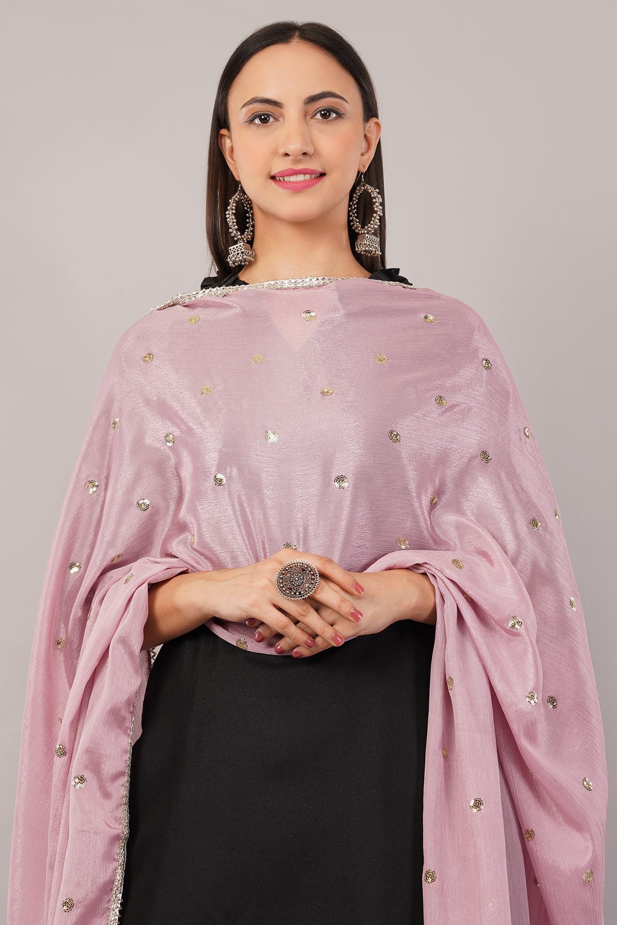 Ivaara Chinnon Butti Dupatta – Soft, Lightweight, Embroidered Dupatta for Women - IVAARA