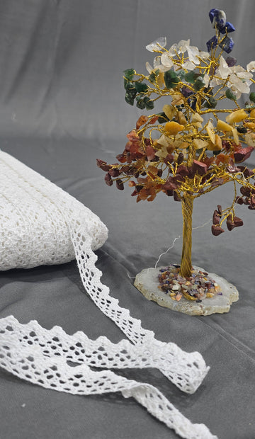 Cotton Dyeable Lace (R-8198) (50mtrs) | IVAARA.