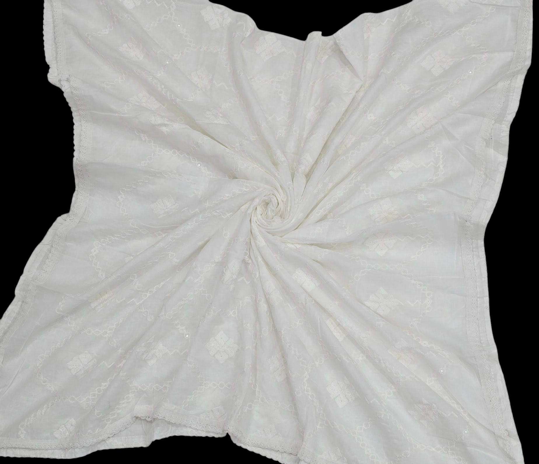 Cotton Spark – Dupatta with Subtle Sequins Shine | Easy Elegance for Everyday Wear | IVAARA
