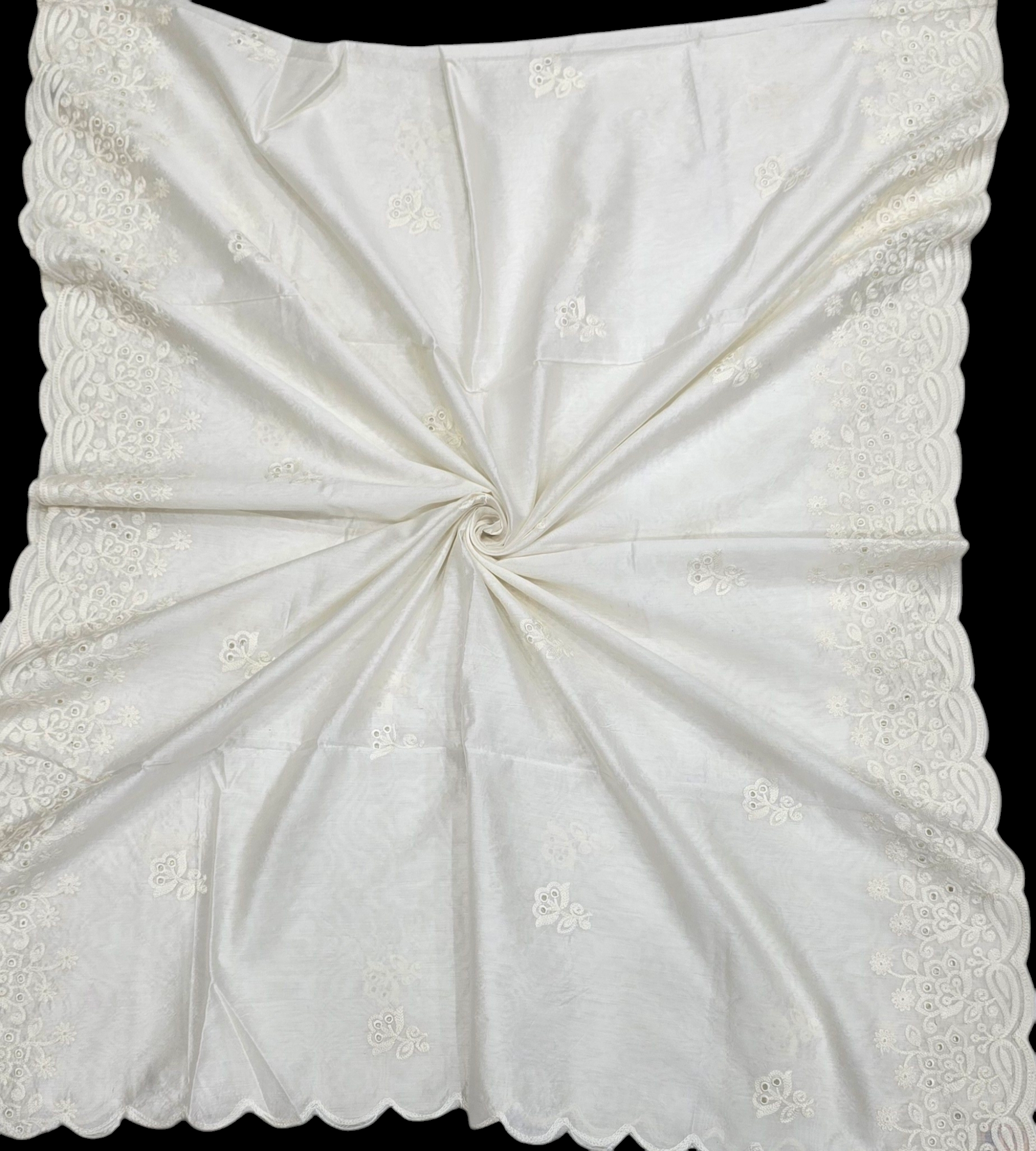 IVAARA Chanderi – Dyeable Cutwork Dupatta with Delicate Detailing