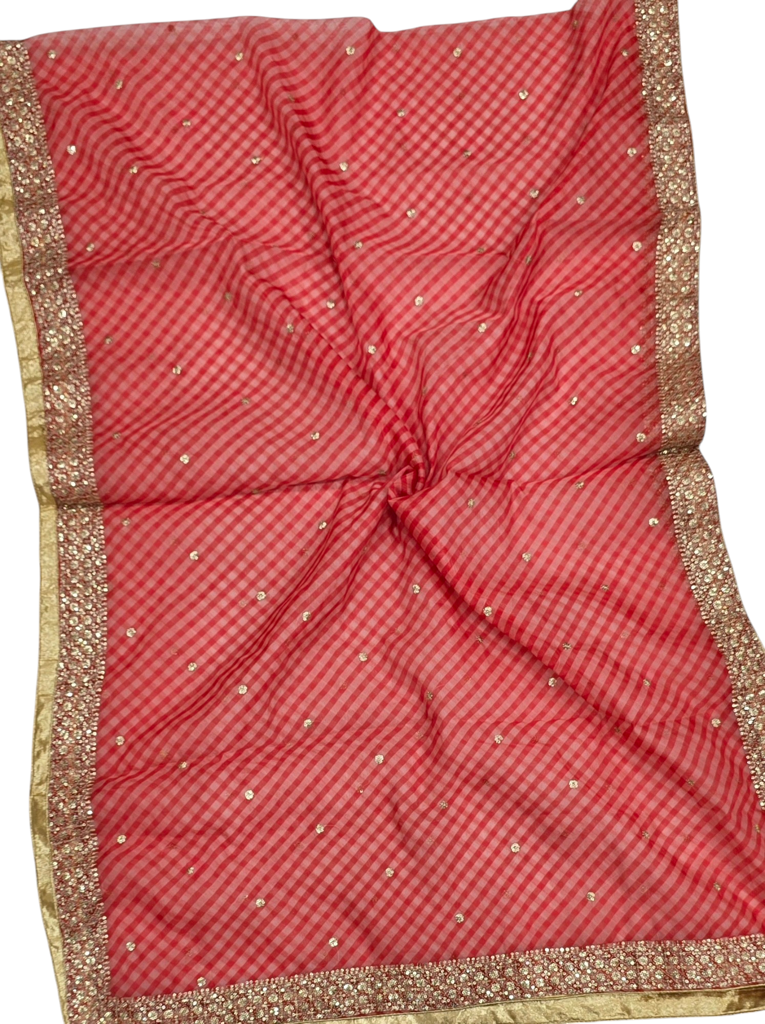 Orgenza Digital Cutwork Dupatta 4-Side - Ivaara