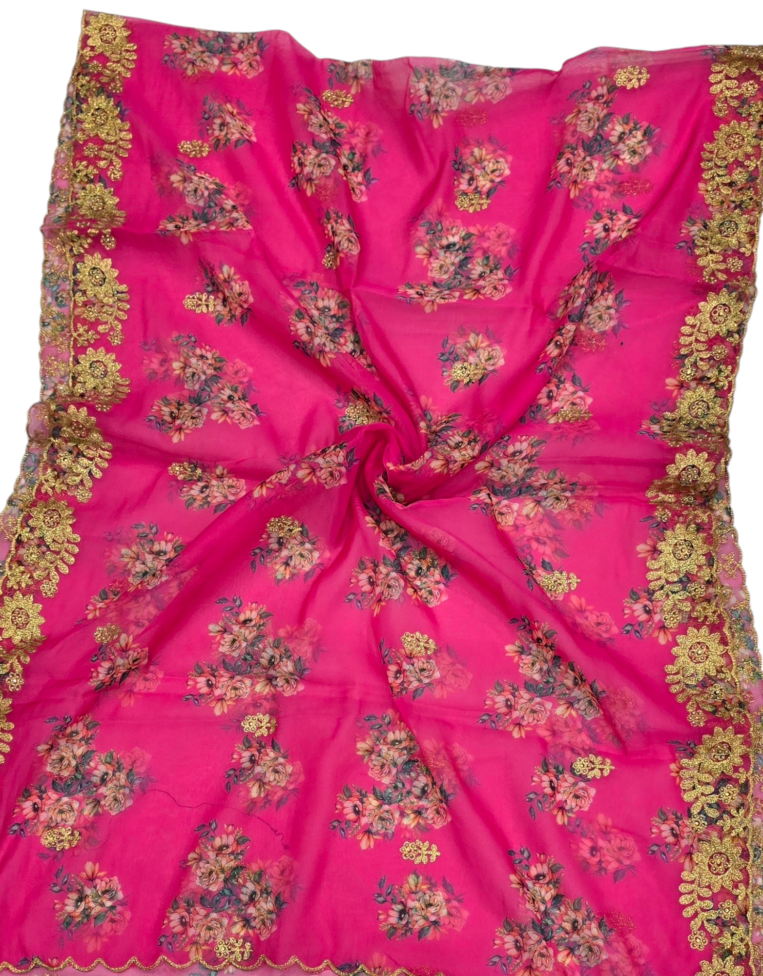 Orgenza Digital Cutwork Designer Dupatta - Ivaara