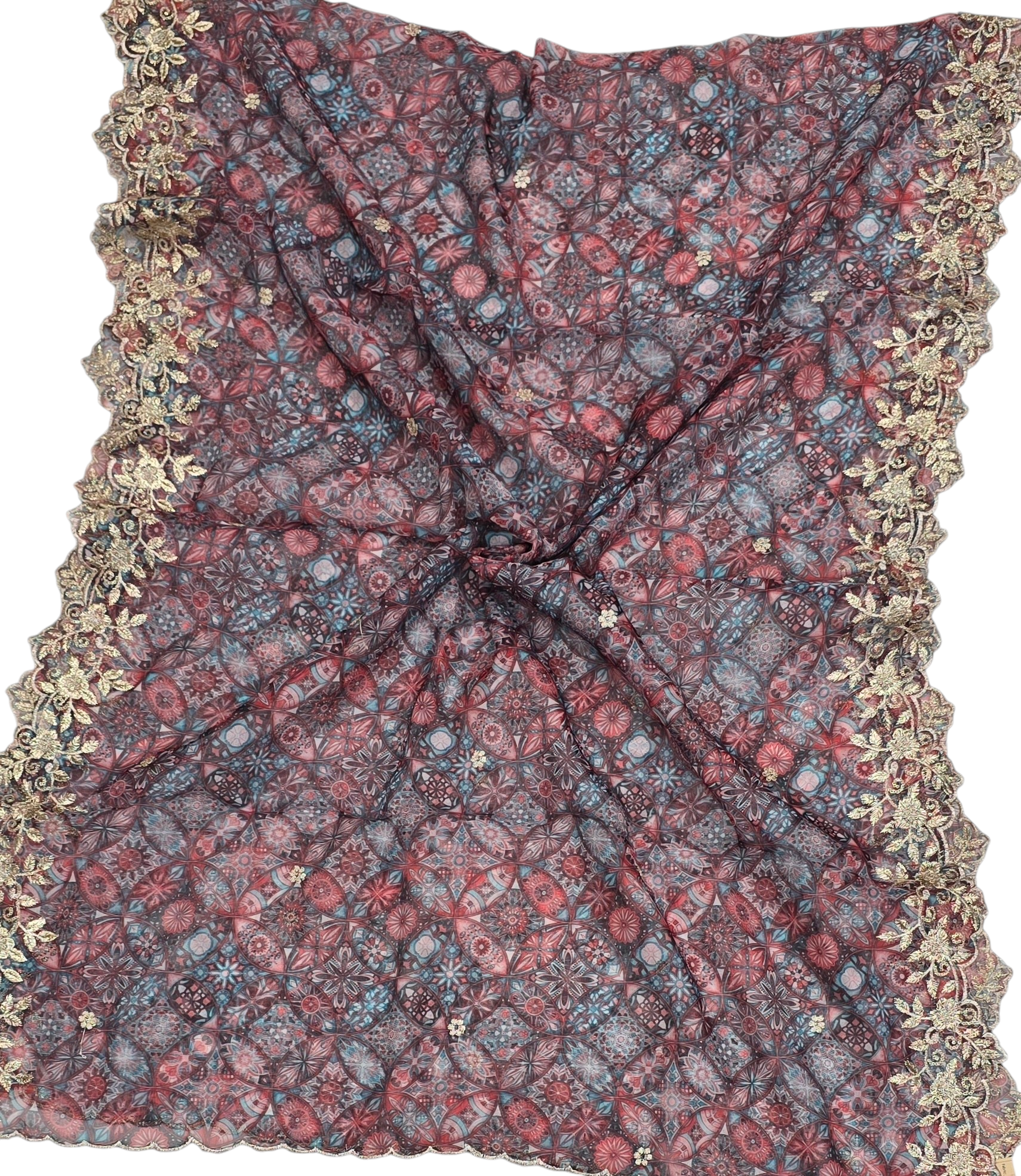 Orgenza Digital Cutwork Designer Dupatta - Ivaara