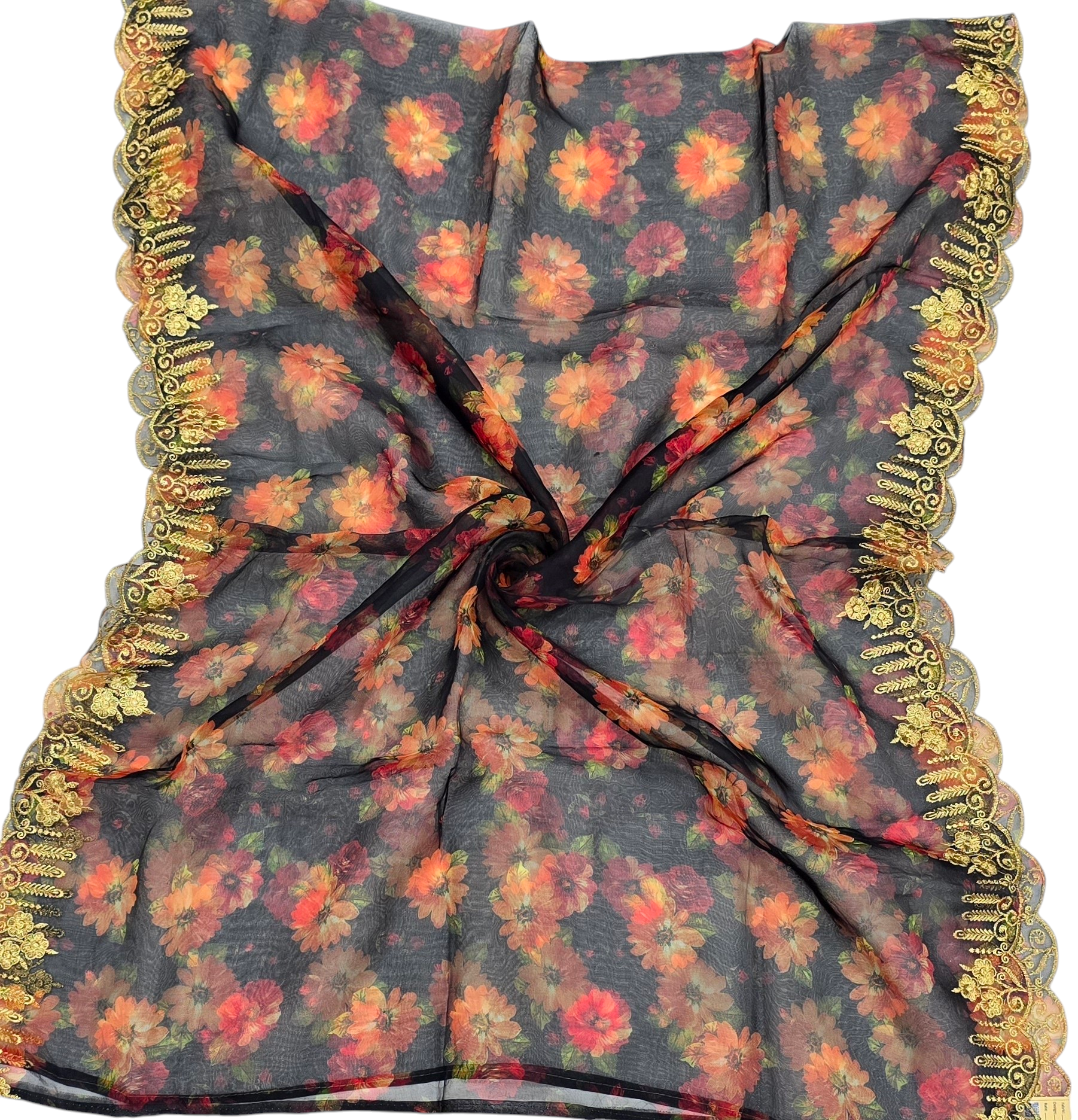 Orgenza Digital Cutwork Designer Dupatta - Ivaara