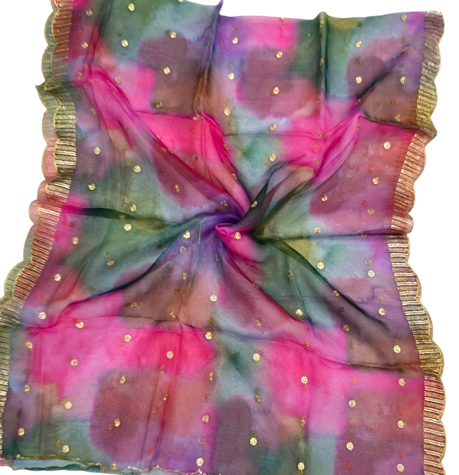 Orgenza Digital Cutwork Designer Dupatta - Ivaara