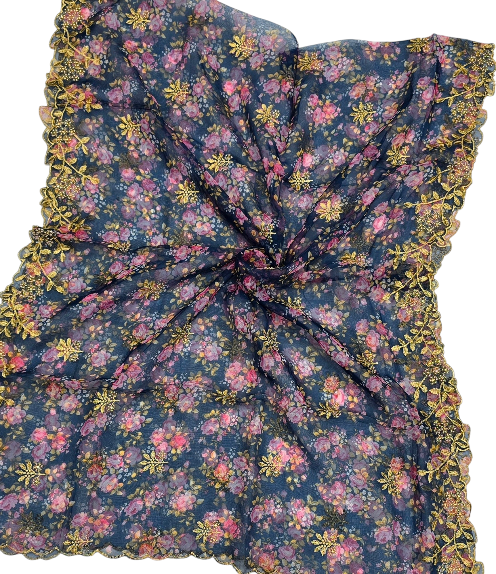 Orgenza Digital Cutwork Designer Dupatta - Ivaara
