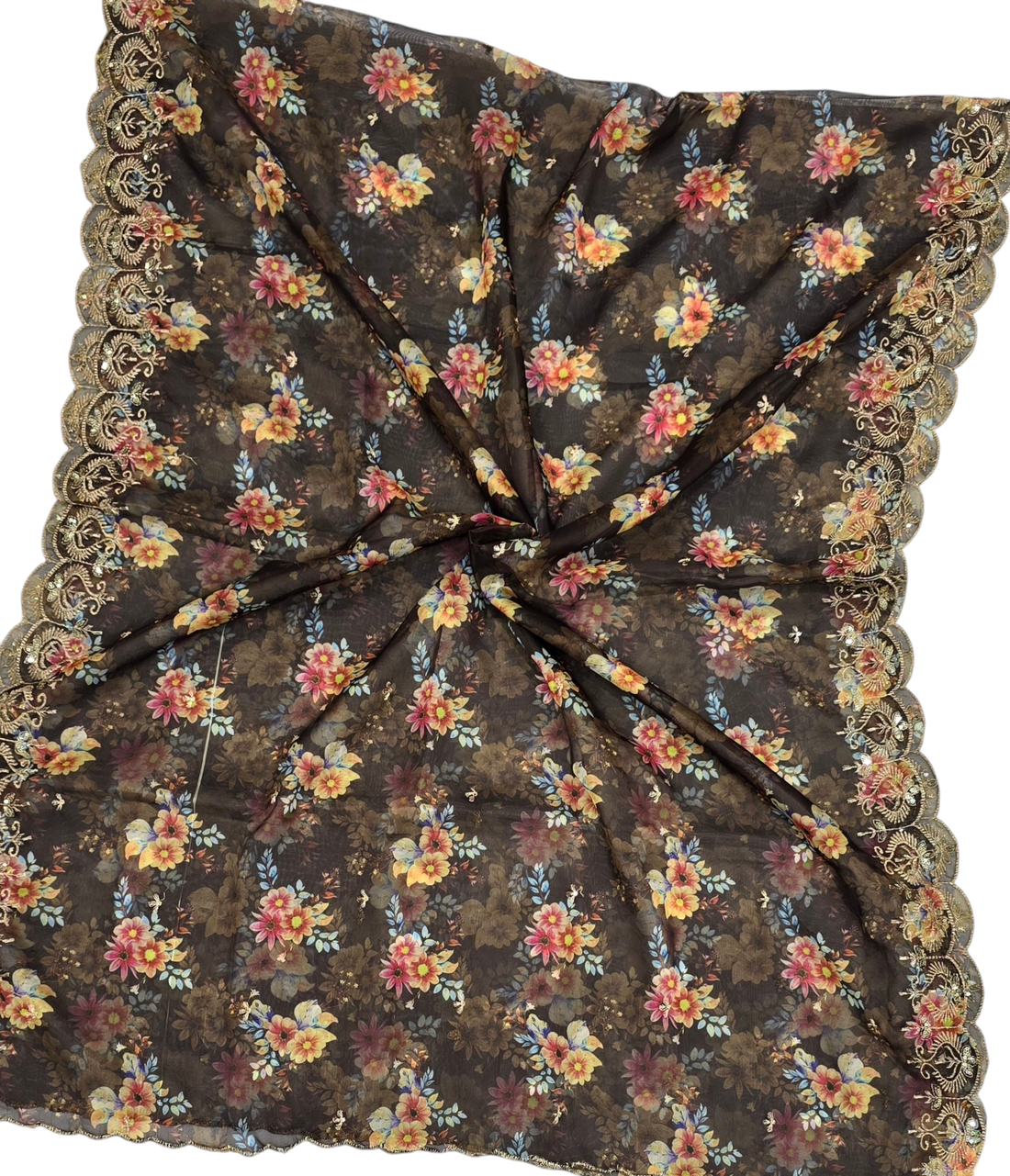 Orgenza Digital Cutwork Designer Dupatta - Ivaara