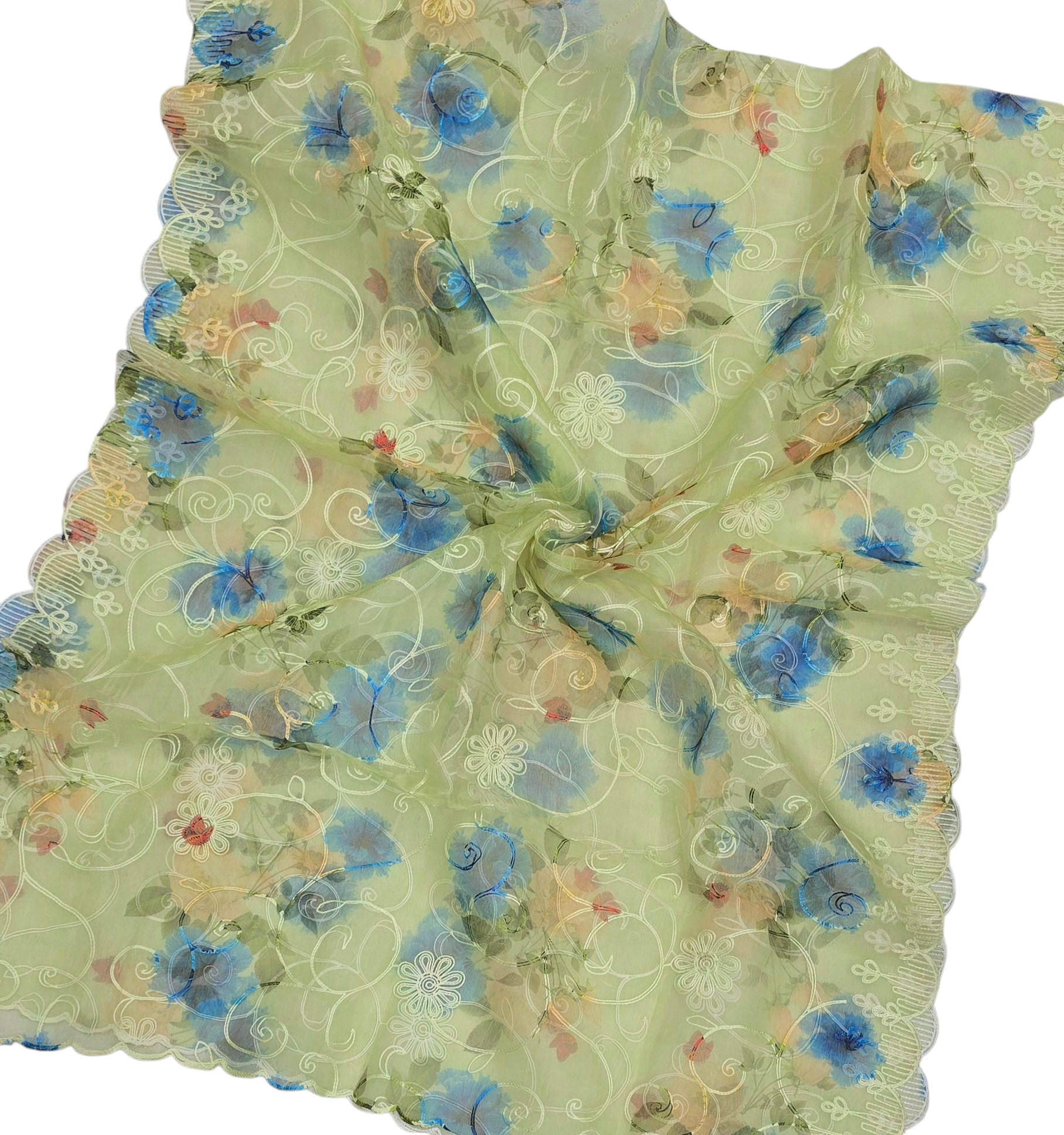 Orgenza Digital Cutwork Dupatta ODD30 - Ivaara