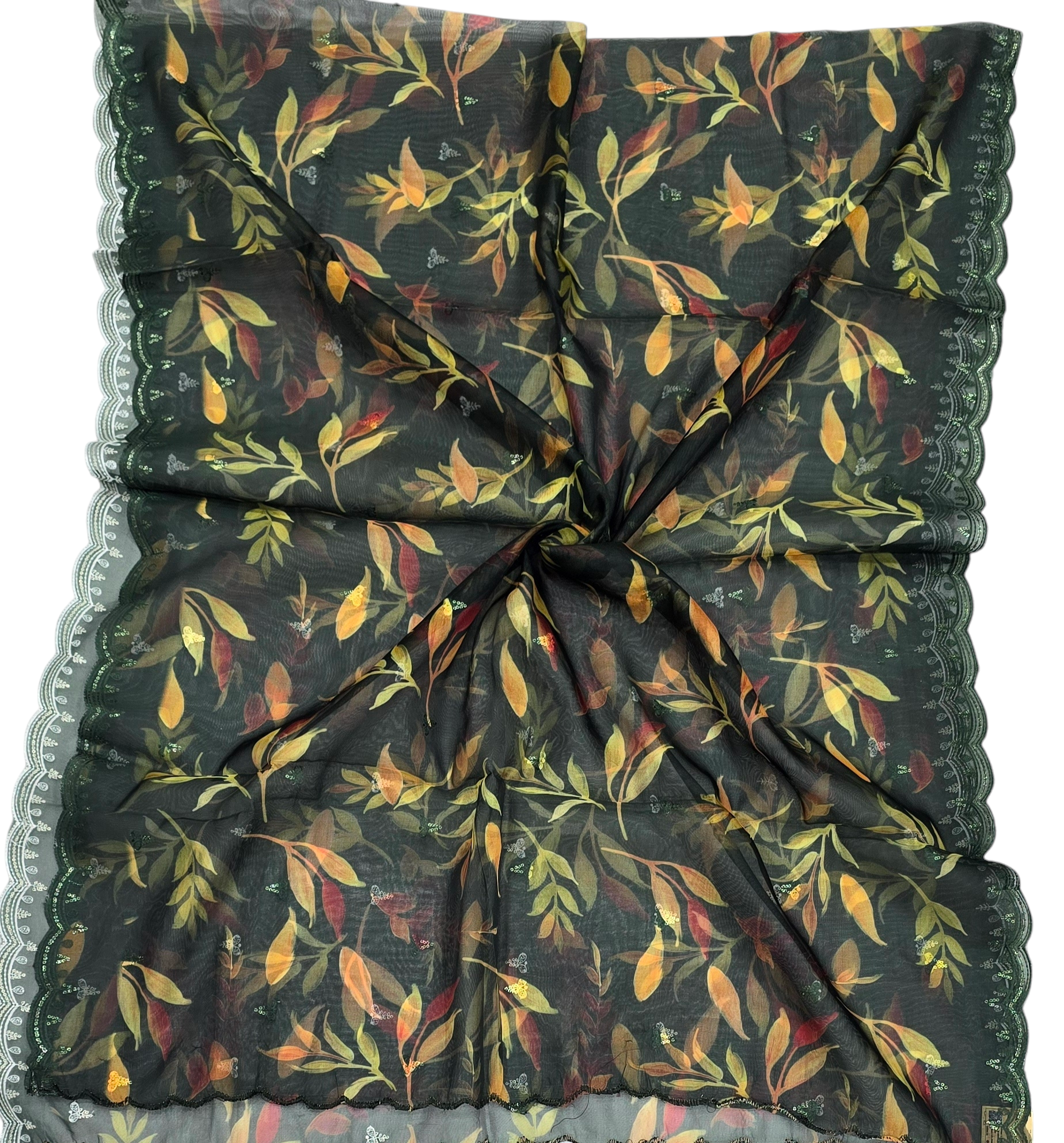 Orgenza Digital Cutwork Dupatta ODD30 - Ivaara