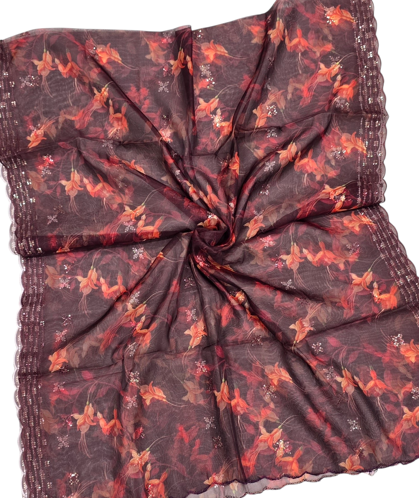 Orgenza Digital Cutwork Dupatta ODD30 - Ivaara
