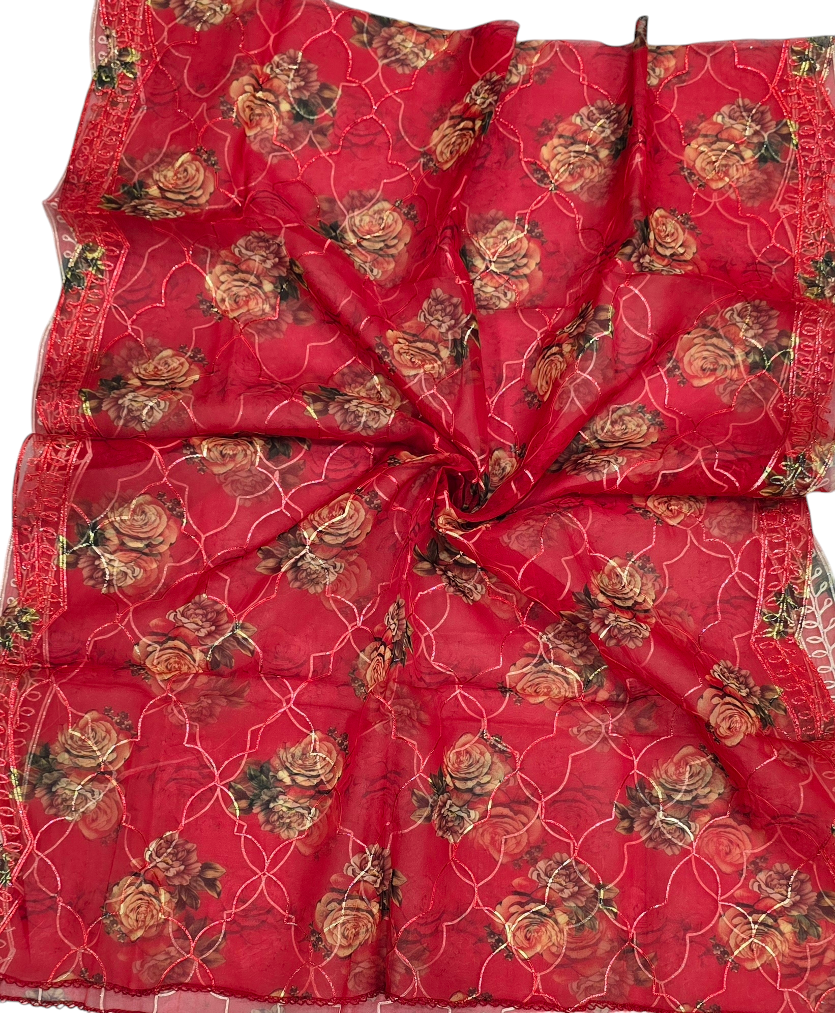 Orgenza Digital Cutwork Dupatta ODD30 - Ivaara