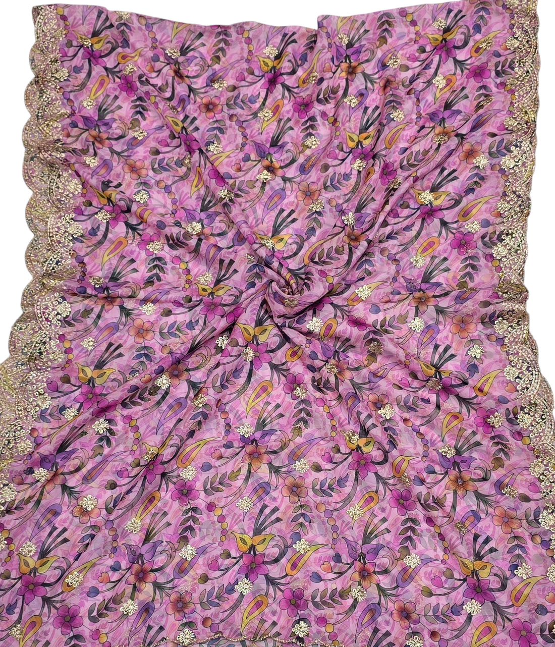 Tebby Orgenza Digital Cutwork Dupatta - Ivaara