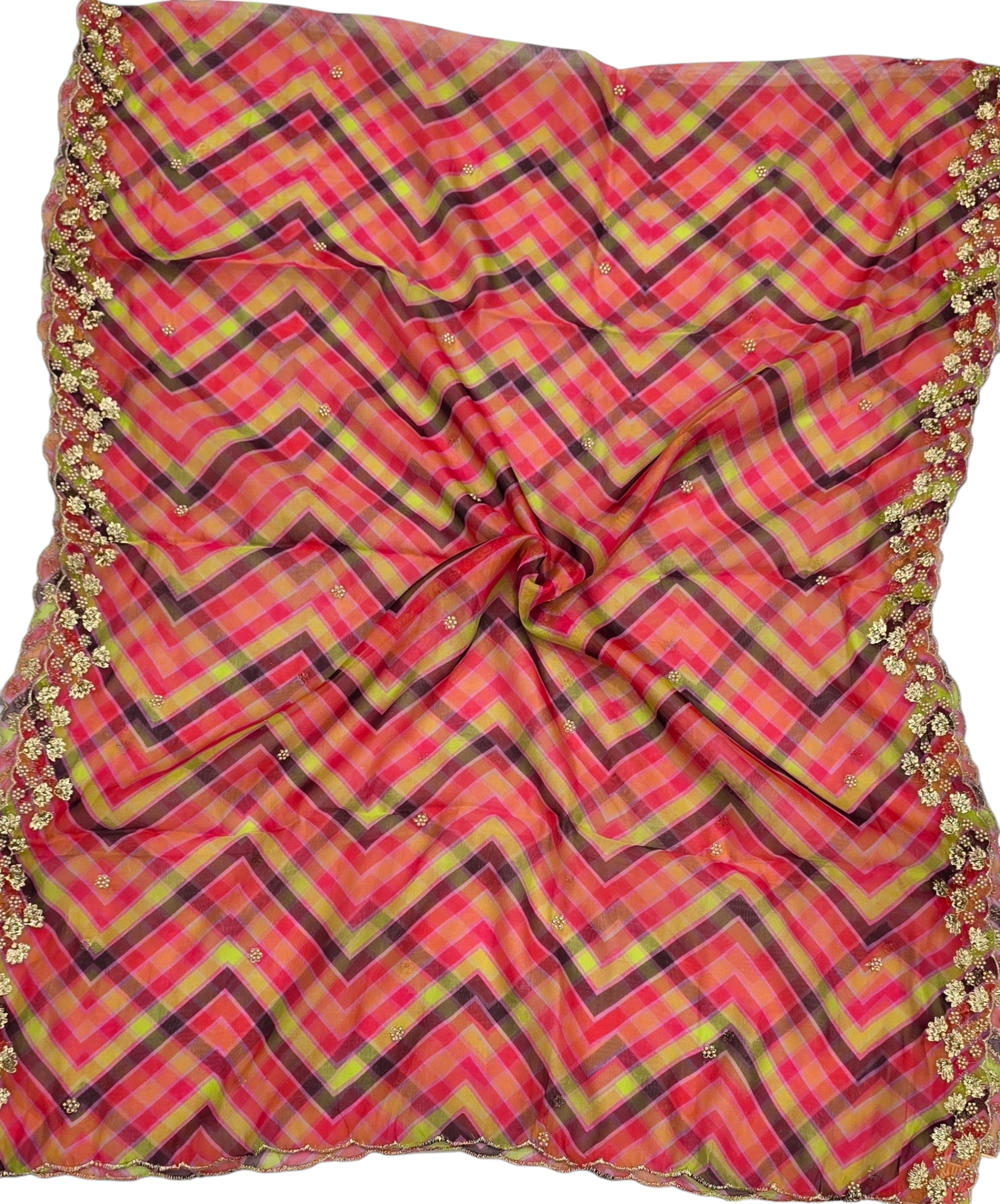 Tebby Orgenza Digital Cutwork Dupatta - Ivaara