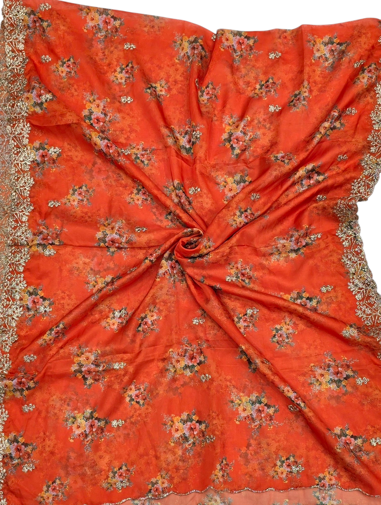 Tebby Orgenza Digital Cutwork Dupatta - Ivaara