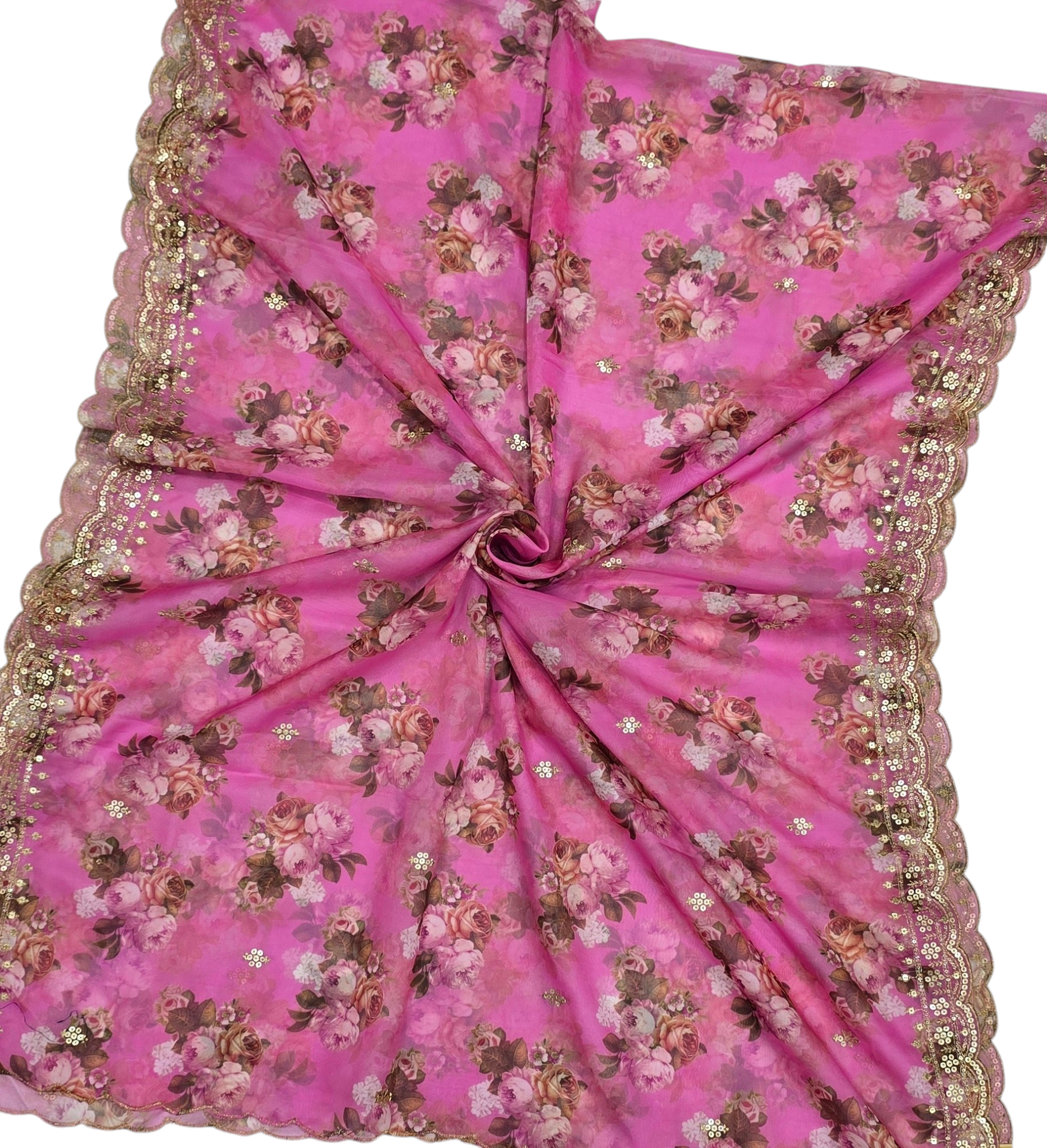 Tebby Orgenza Digital Cutwork Dupatta - Ivaara