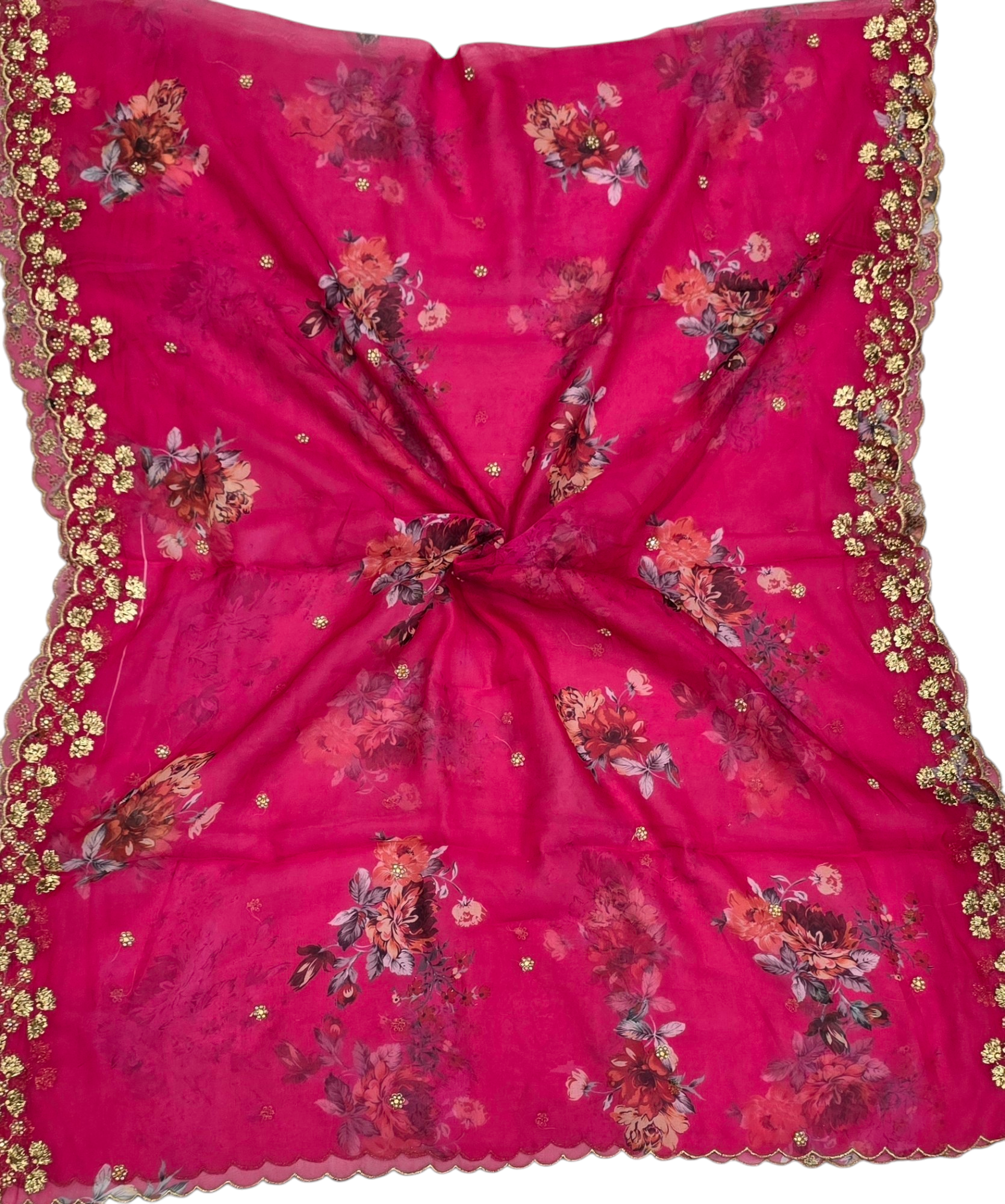 Tebby Orgenza Digital Cutwork Dupatta - Ivaara