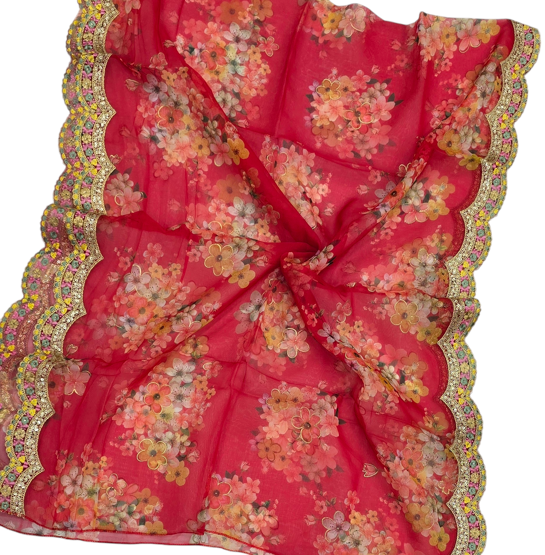 Orgenza Digital Cutwork Dupattas - IVAARA