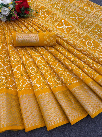Designer Cotton Blend Saree (CB1) | Ivaara