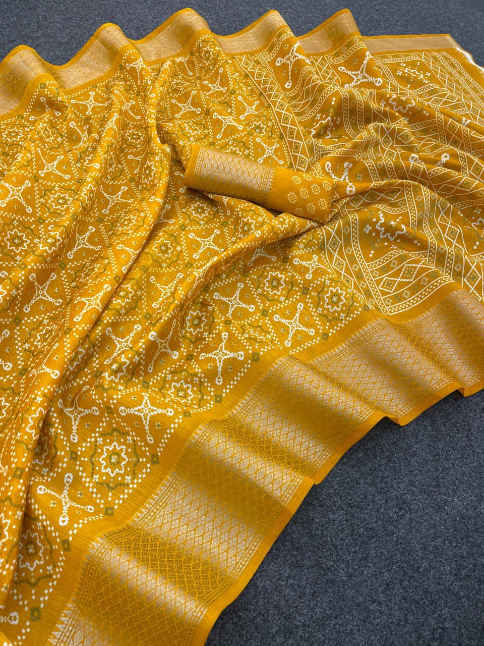 Designer Cotton Blend Saree (CB1) | Ivaara