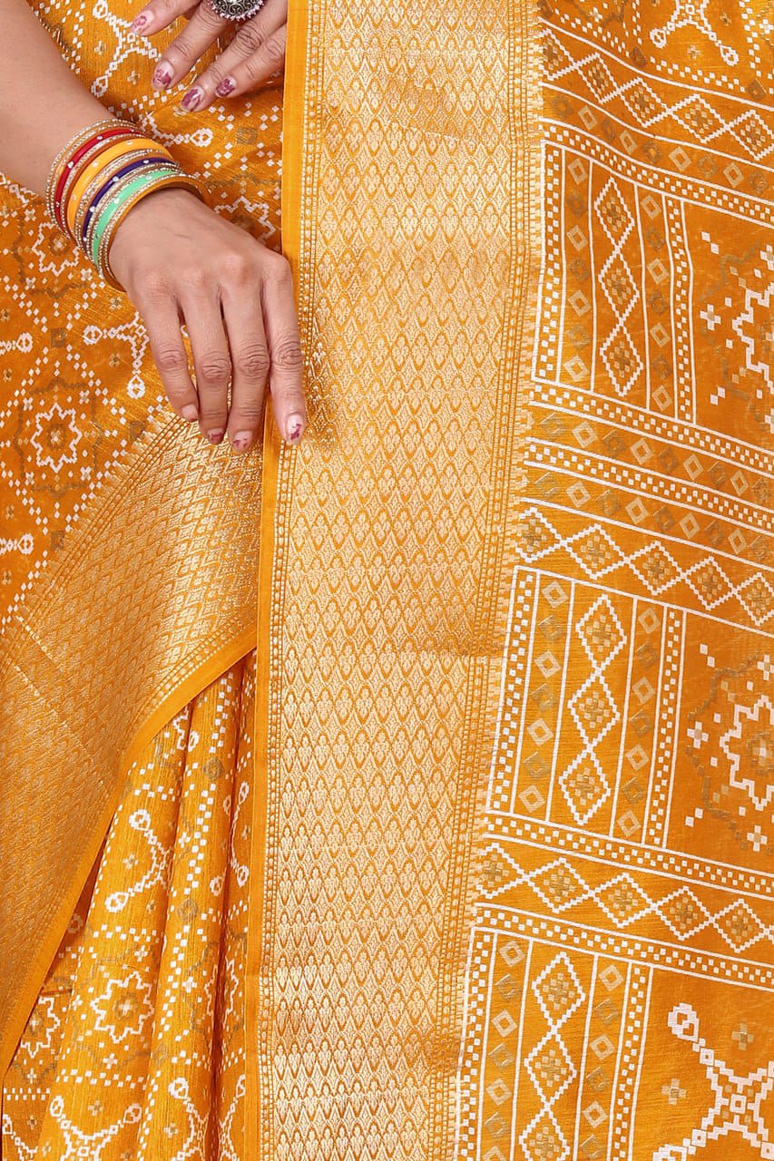 Designer Cotton Blend Saree (CB1) | Ivaara