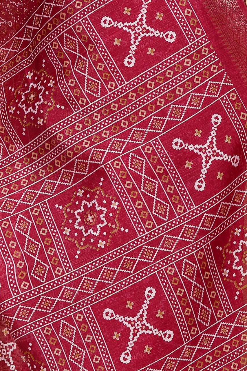 Designer Cotton Blend Saree (CB3) | Ivaara