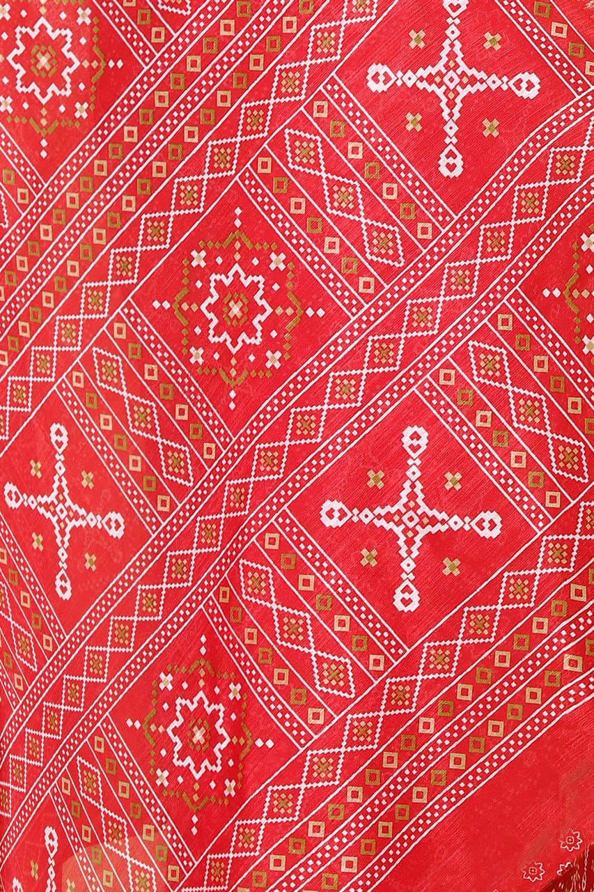 Designer Cotton Blend Saree (CB4) | Ivaara
