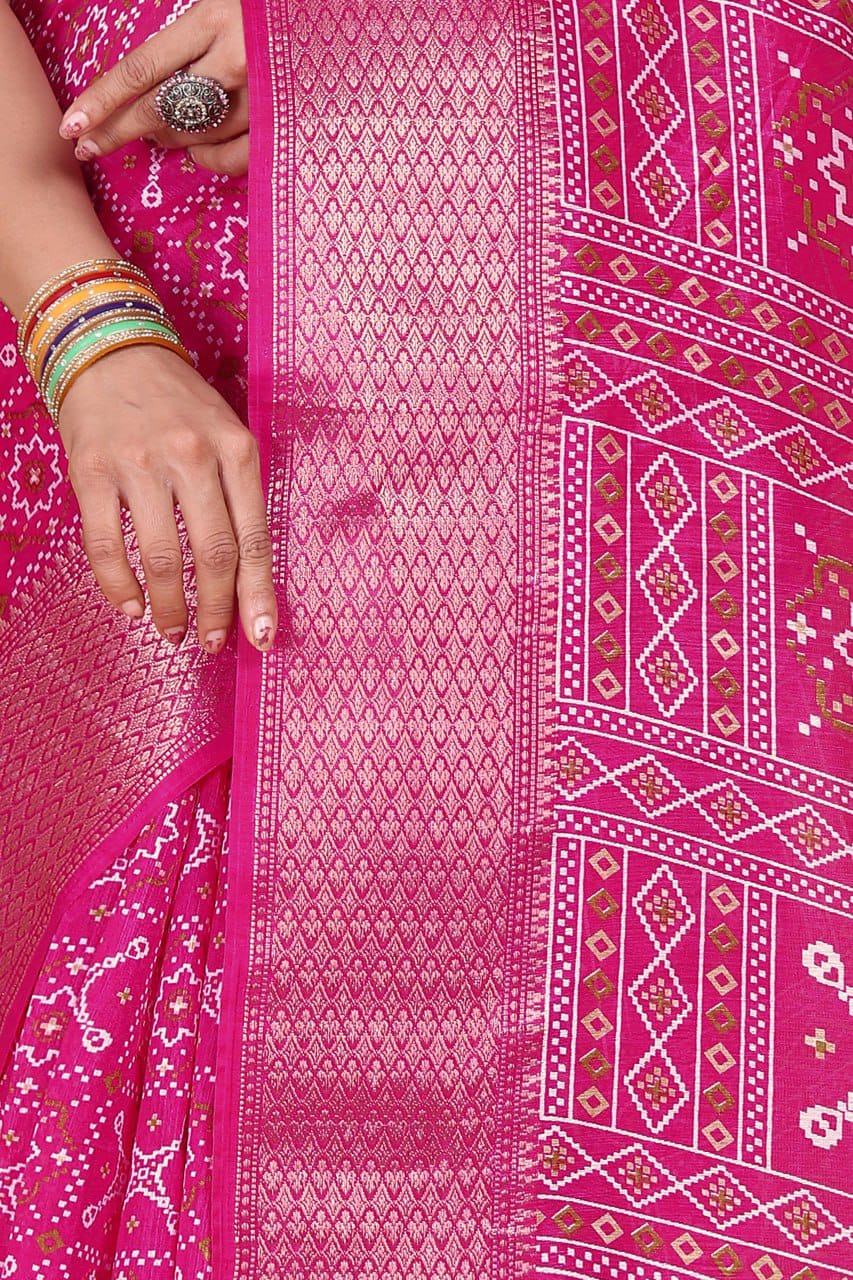 Designer Cotton Blend Saree (CB5) | Ivaara