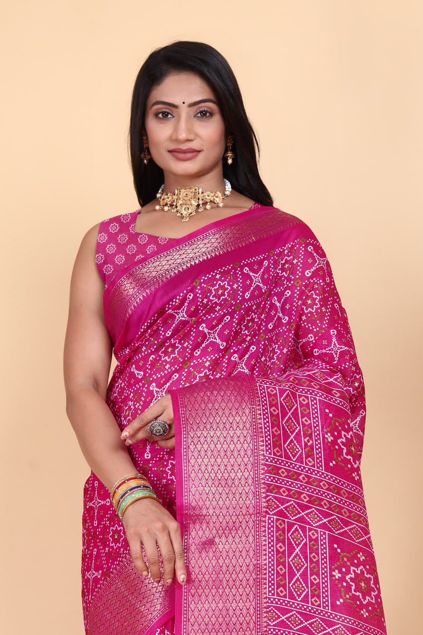 Designer Cotton Blend Saree (CB5) | Ivaara
