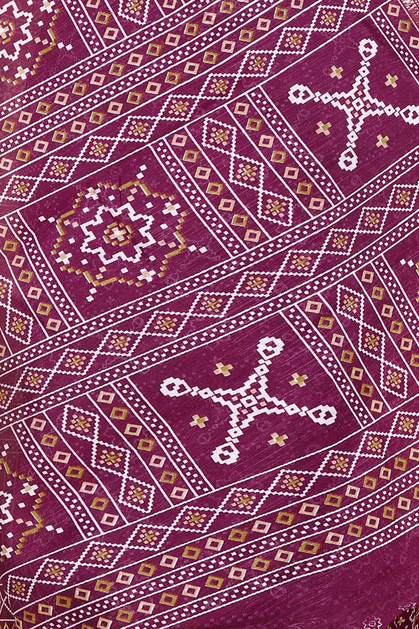 Designer Cotton Blend Saree (CB6) | Ivaara