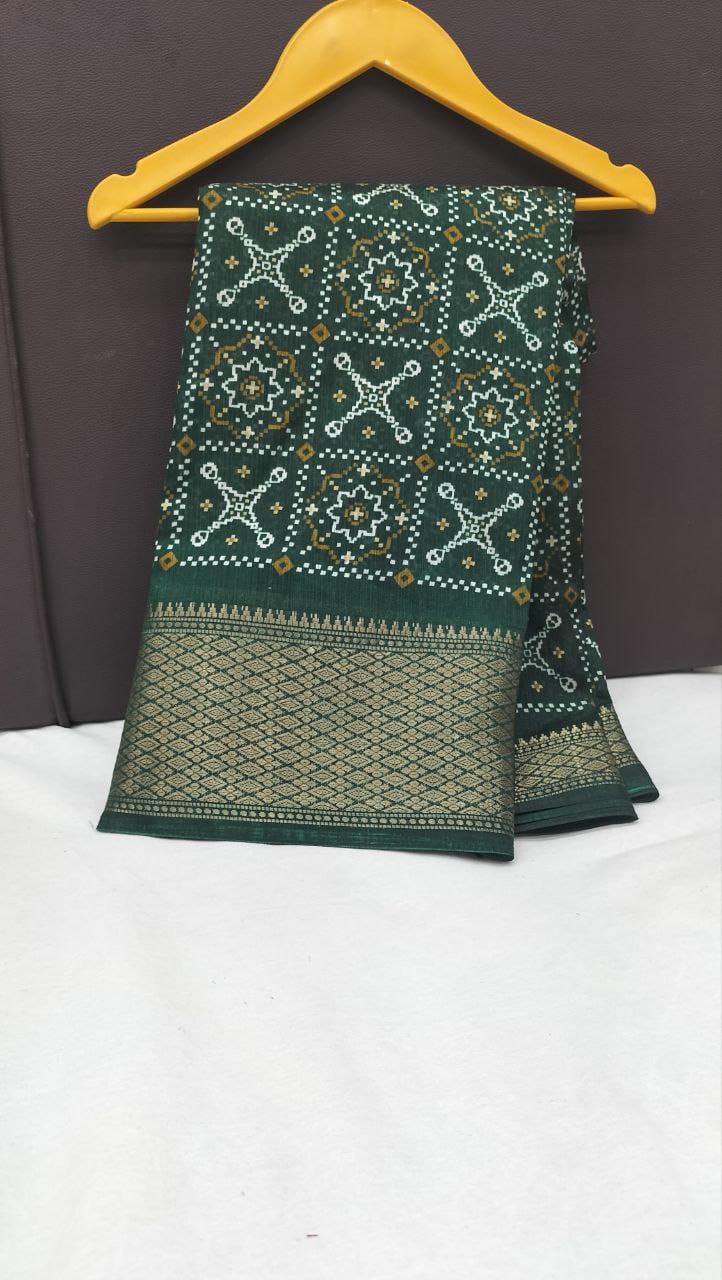 Designer Cotton Blend Saree (CB7) | Ivaara