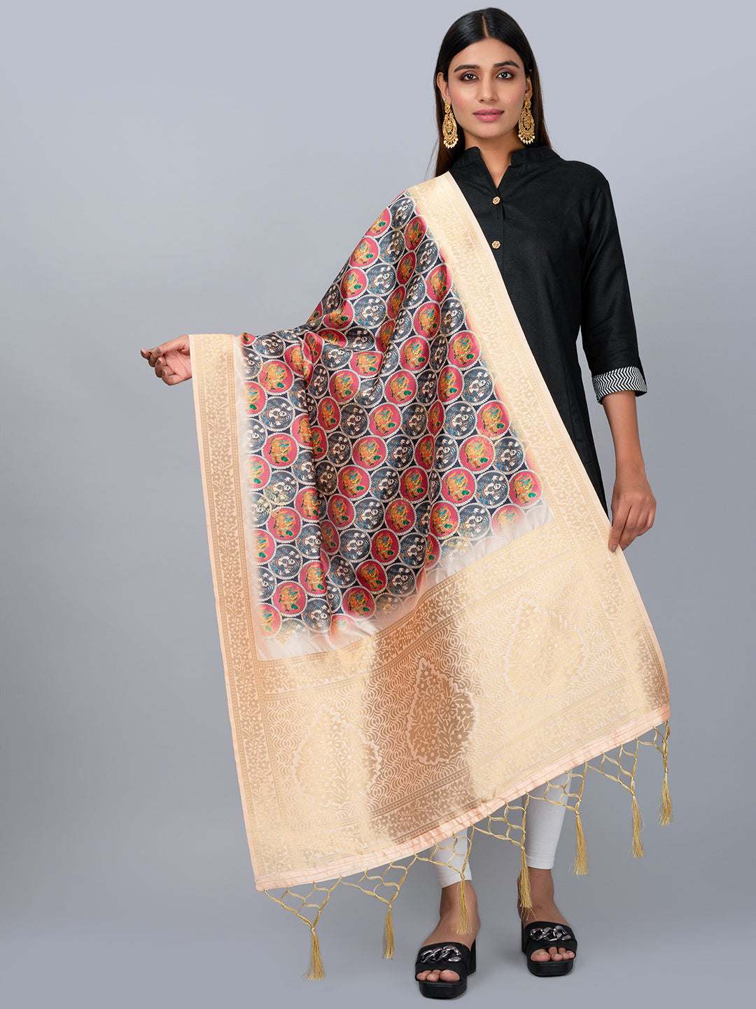 Banarasi Digital Printed Dupatta Ivaara (BDP-10).