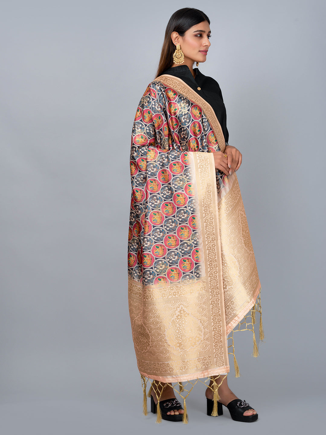 Banarasi Digital Printed Dupatta Ivaara (BDP-10).