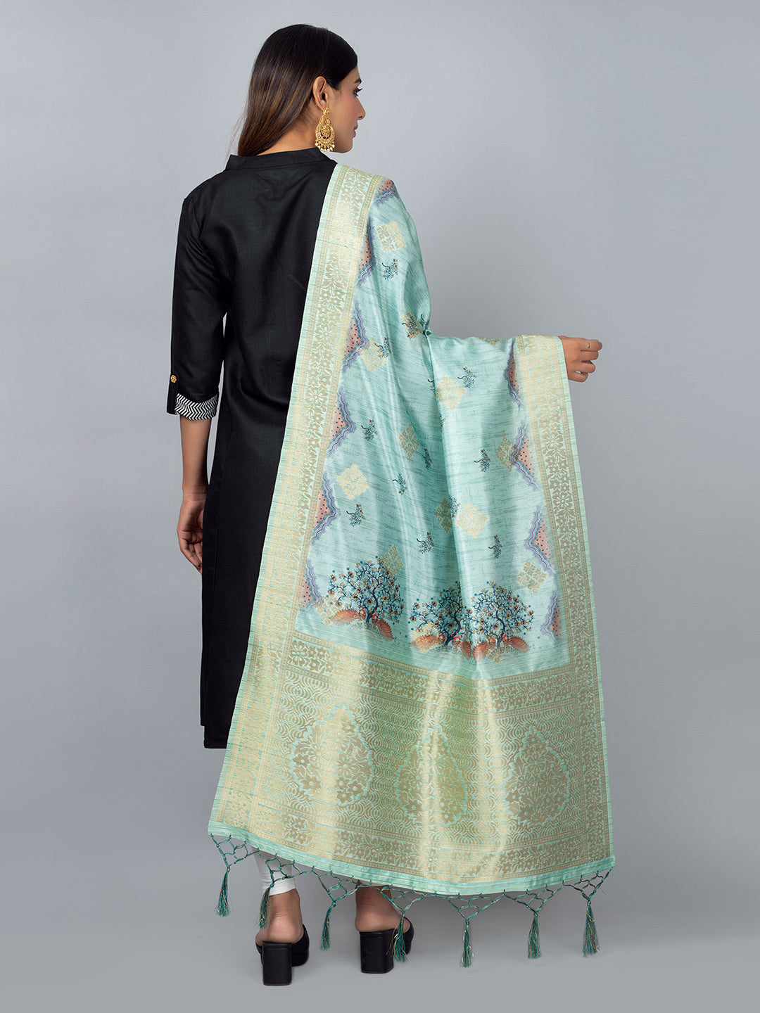 Banarasi Digital Printed Dupatta Ivaara (BDP-12).