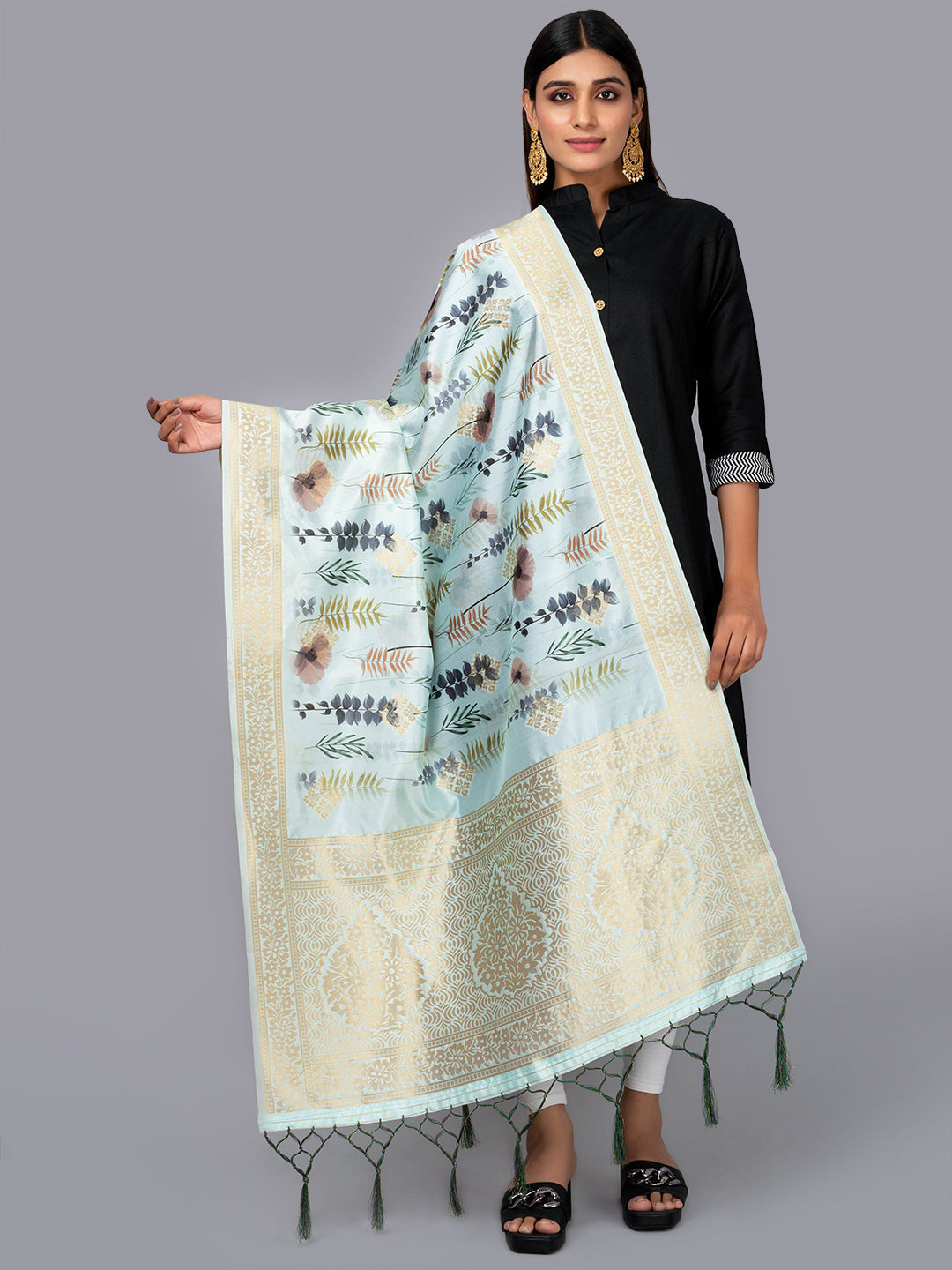 Banarasi Digital Printed Dupatta Ivaara (BDP-15).