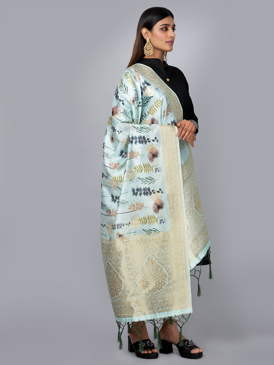 Banarasi Digital Printed Dupatta Ivaara (BDP-15).