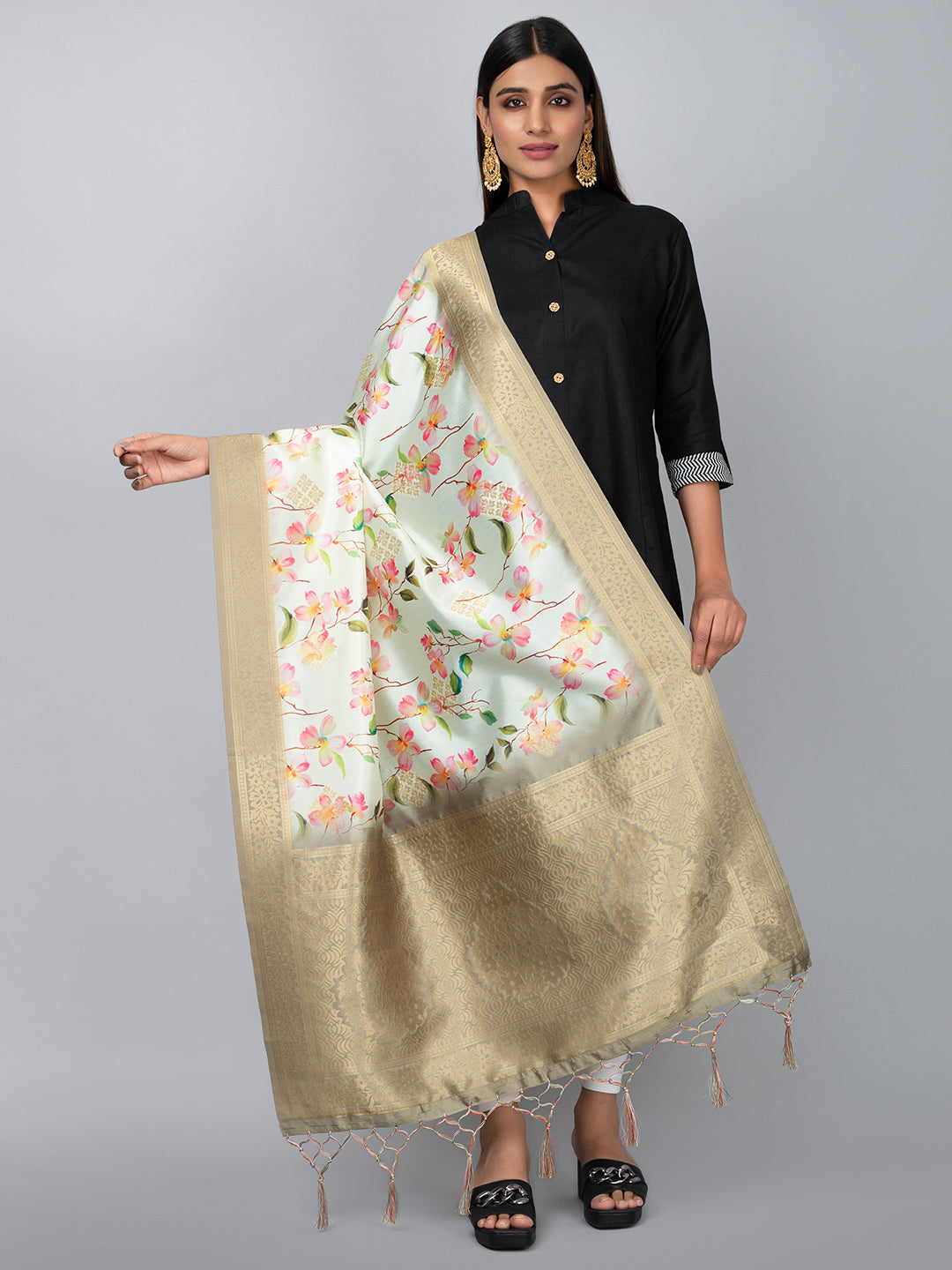 Banarasi Digital Printed Dupatta Ivaara (BDP-18).