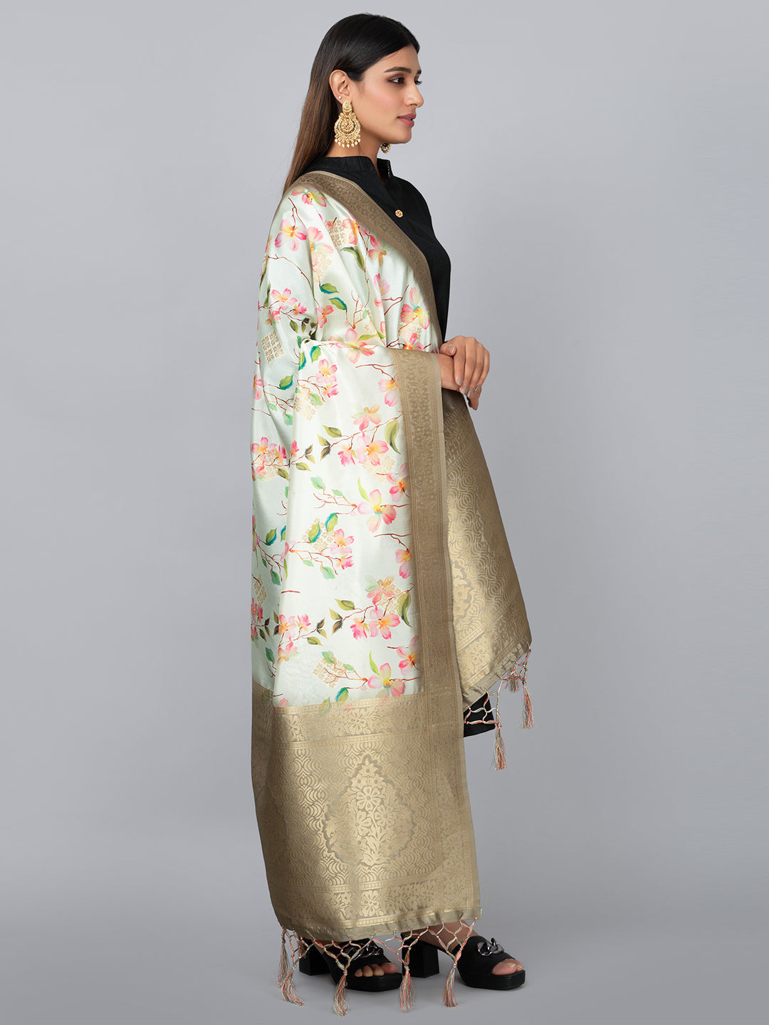 Banarasi Digital Printed Dupatta Ivaara (BDP-18).
