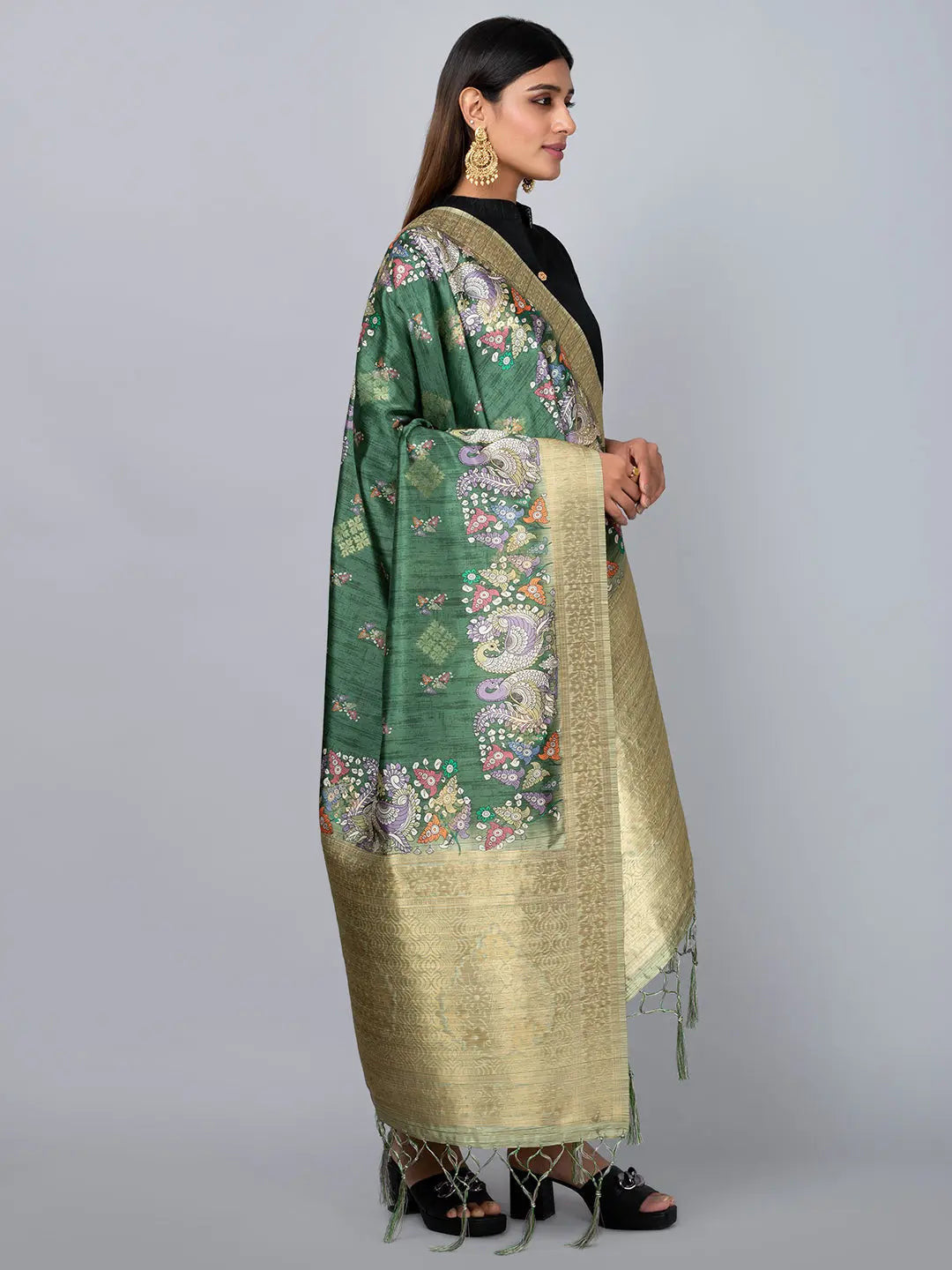 Banarasi Digital Printed Dupatta Ivaara (BDP-1).