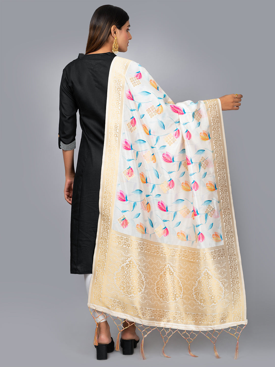 Banarasi Digital Printed Dupatta (BDP-20) | Ivaara.