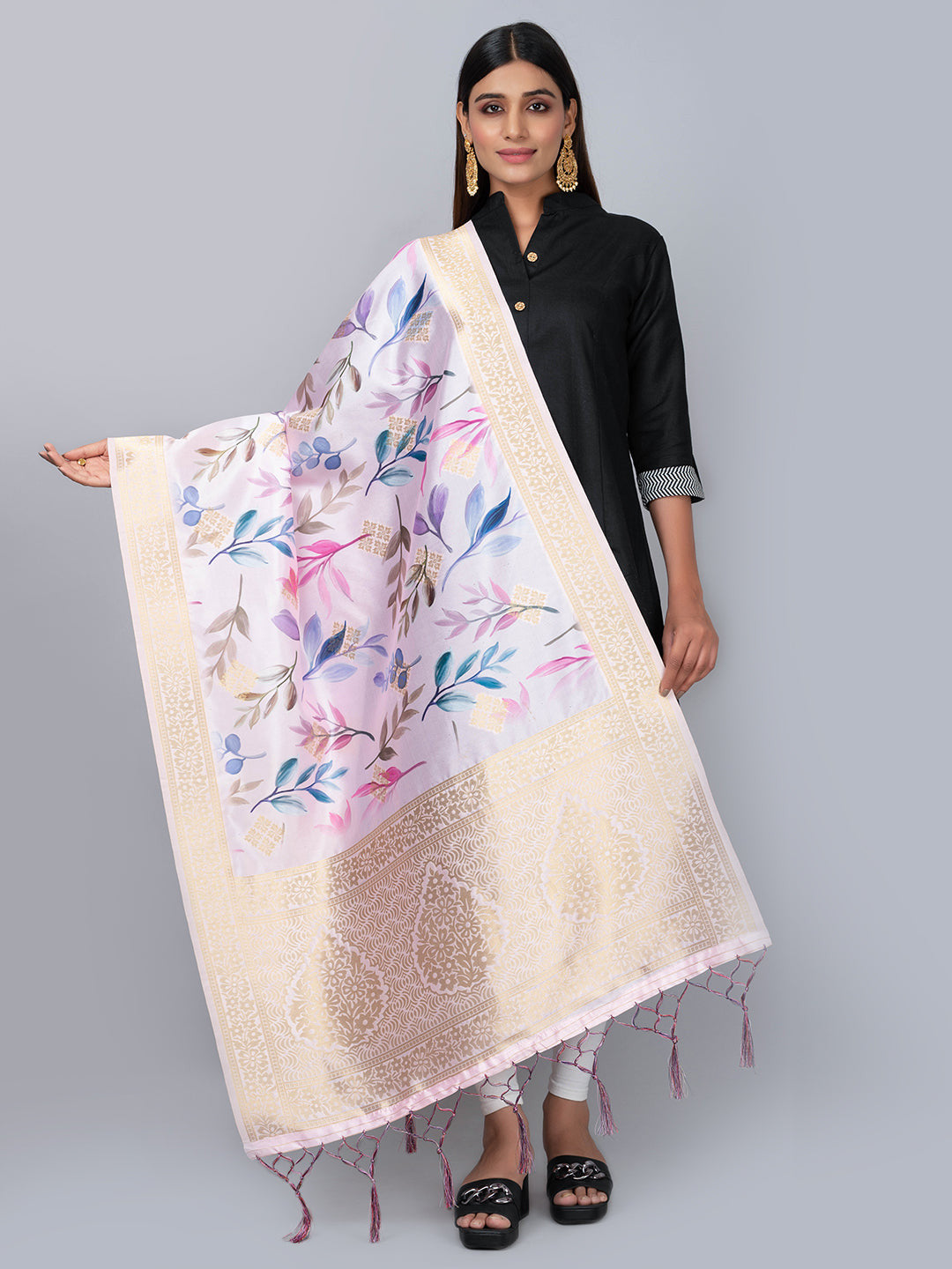 Banarasi Digital Printed Dupatta (BDP-21) | Ivaara.