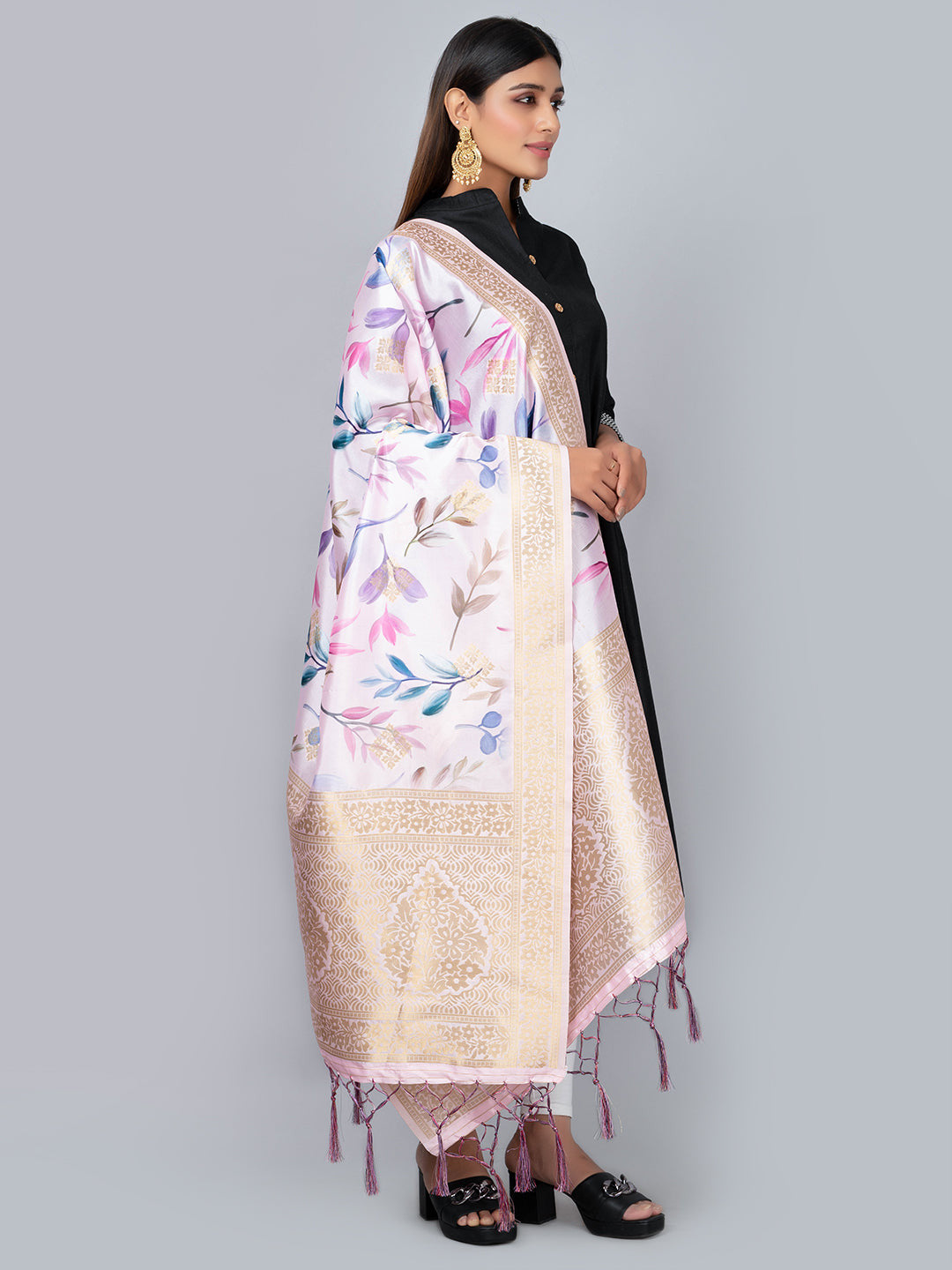 Banarasi Digital Printed Dupatta (BDP-21) | Ivaara.