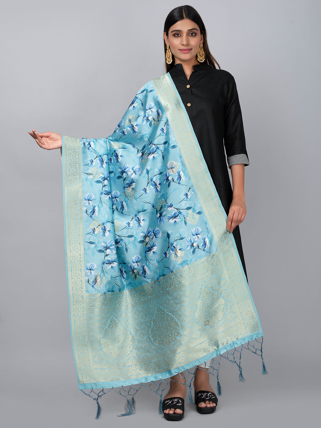 Banarasi Digital Printed Dupatta Ivaara (BDP-3).